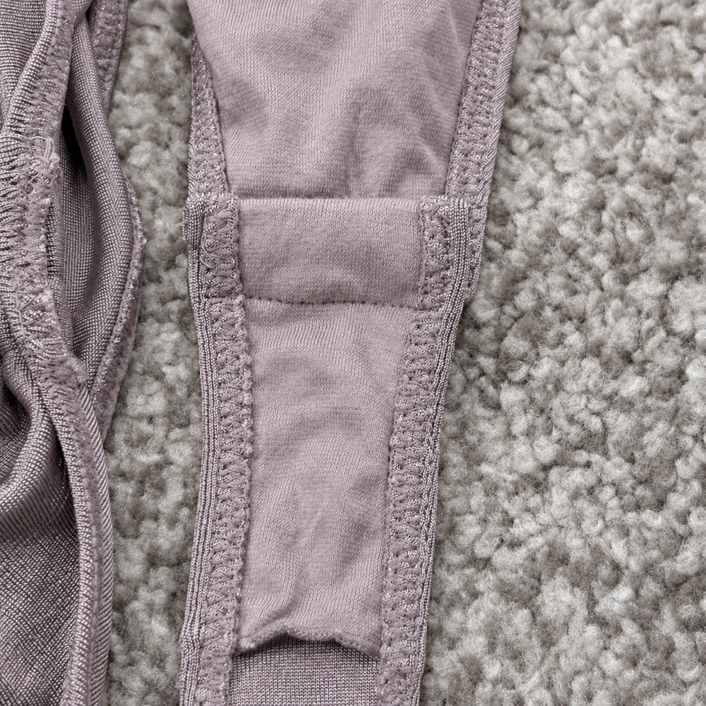 Intimately‎ Free People Meant To Be Ruched Bodysuit Women M Mauve Square Neck - Picture 14 of 14